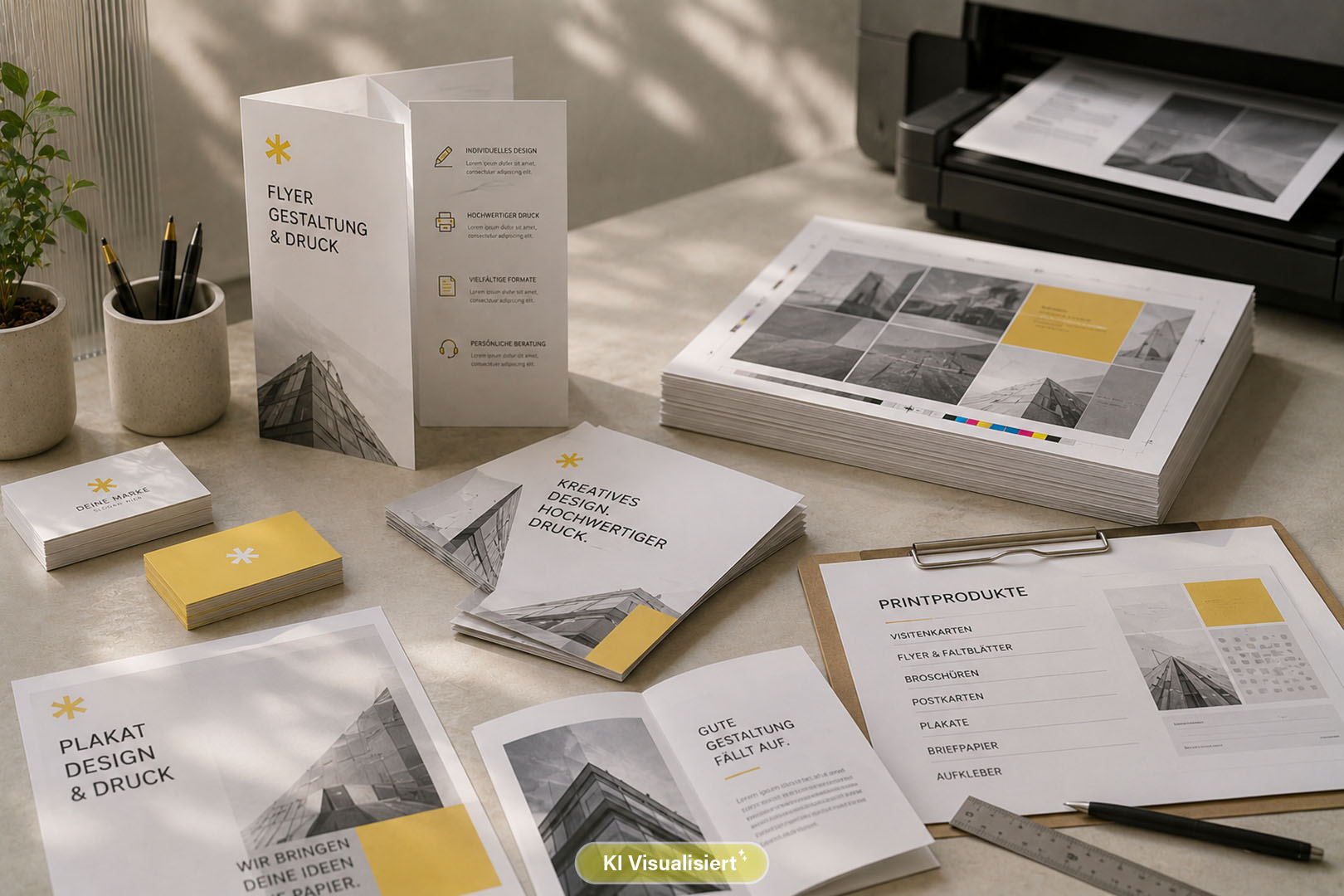 Druck und Printdesign Behrwerbung KI Printdesign - KI Visualisiert