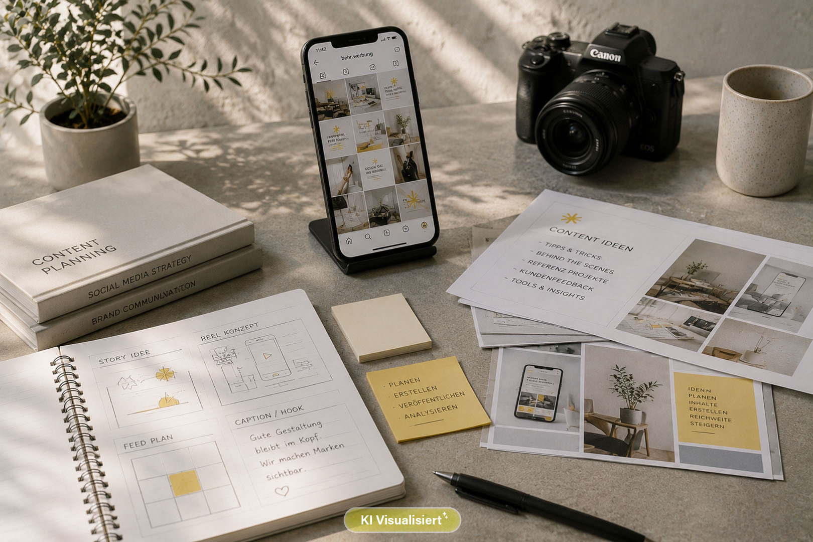 SocialMedia Behrwerbung KI Social Media - KI Visualisiert