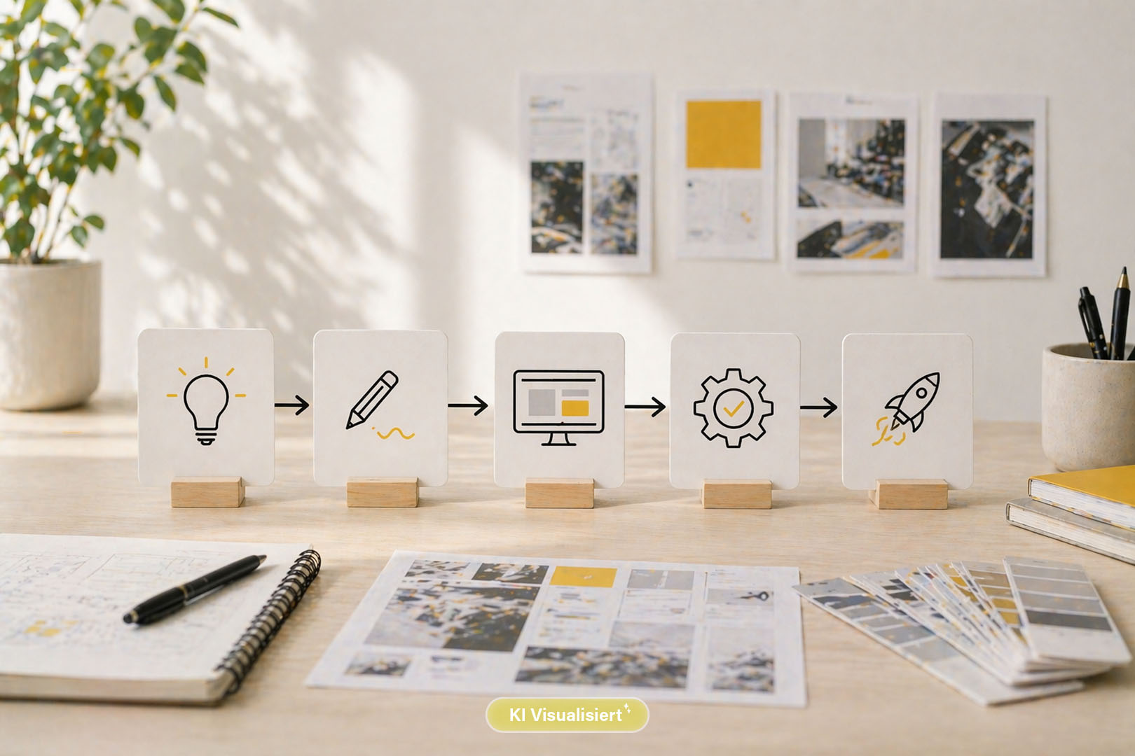 Schritt für Schritt Marketing - KI Visualisiert